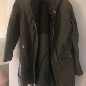 Olive North Face Coat
